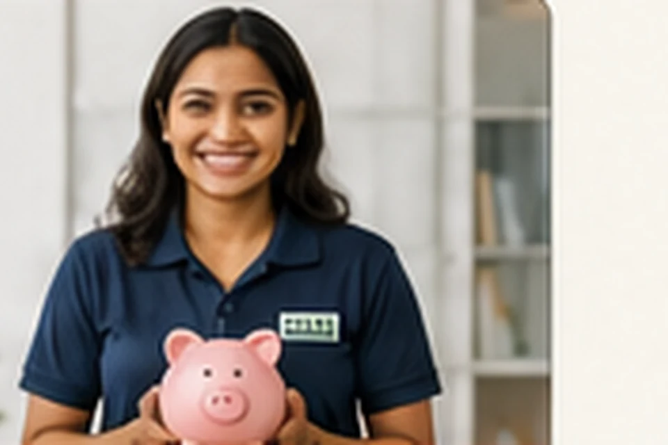 Indian learner receiving financial awareness training